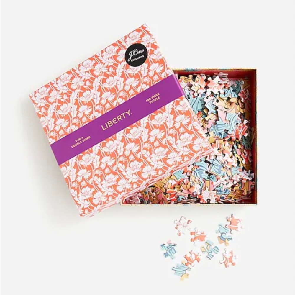 J. Crew NWT Two-Sided Puzzle in Liberty® Print